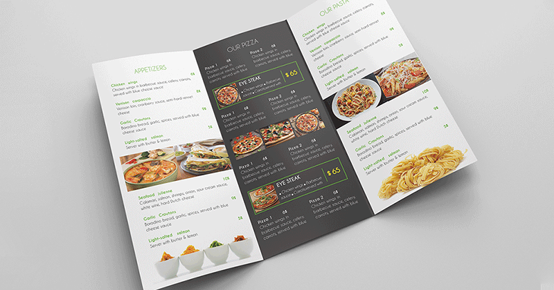 عمل منيو pdf ( للمطاعم .. للكتالوجات .. الخ ) 