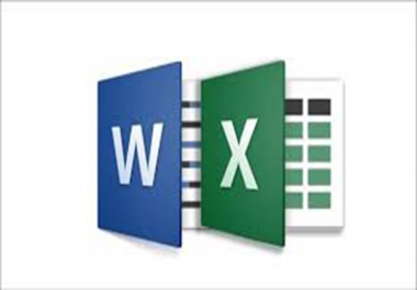 enter data on word or excel